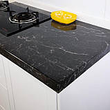 Самоклеюча плівка під мармур для кухні 3х60 чорний SV227, фото 3