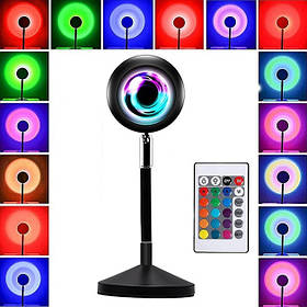 Проєкційна лампа Sunset Lamp RGB c пультом iC227