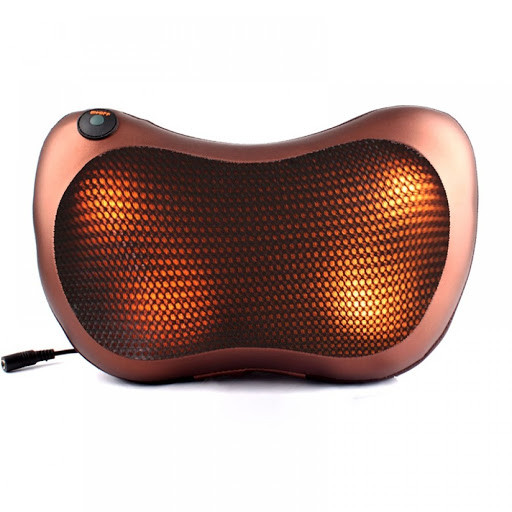 Масажна Подушка Massage Pillow QY-8028 Інфрачервоний роликовий масажер для шиї і спини.Уцінка!!! SV227