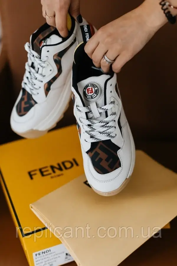 Кросівки Fendi White, фото 1