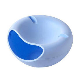 Миска-підставка для телефону і для насіння, горіхів, різноманітних снеків блакитна SV227