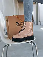 Жіночі черевики Dr. Martens ХУТРО + ЗМІЙКА