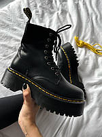 Жіночі черевики Dr. Martens Jadon Black (Рожевий продаж)