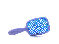 Расческа для волос Super Hair Brush Фиолетовая с голубым SV227