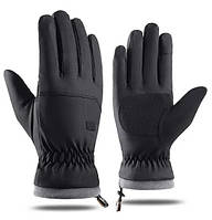 Сенсорные зимние перчатки мужские утепленные на флисе лыжные горнолыжные перчатки
