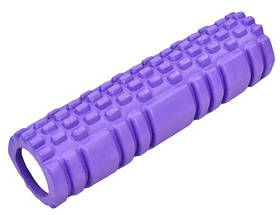 Йога-ролер фітнес-валик Grid Combi Yoga Roller 8х30 см фіолетовий iC227