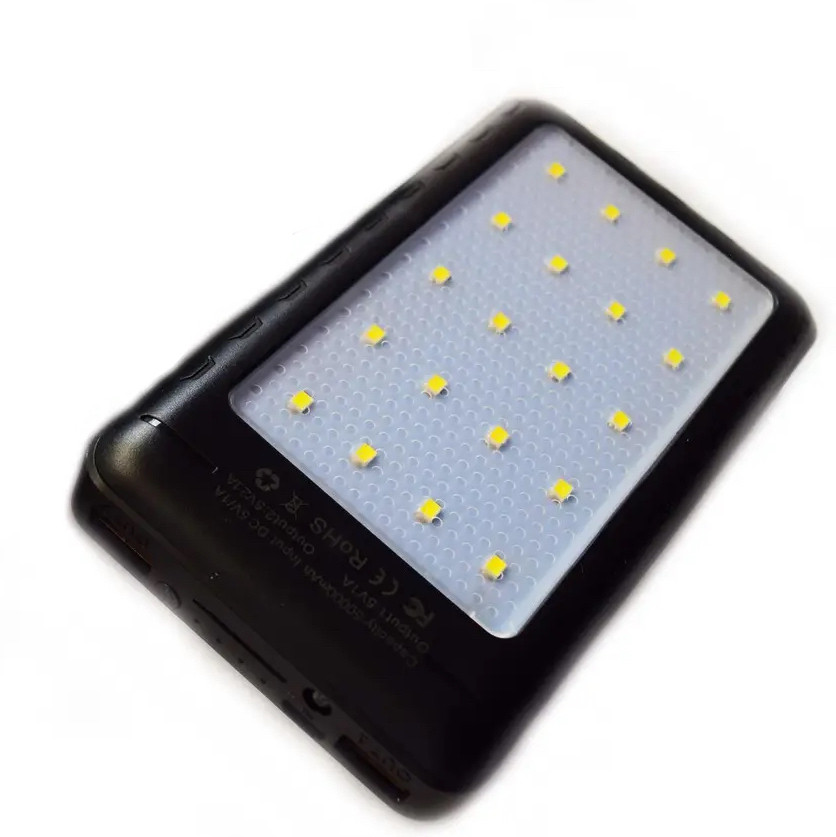 Портативна зарядка Power Bank Metal Led Solar 20000 mah SV227