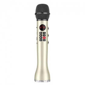 Бездротовий мікрофон караоке MicMagic L-598 Золотий SV227