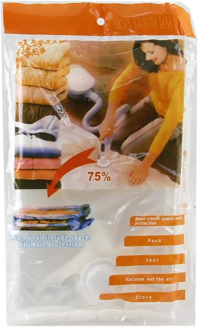 Вакуумний пакет для одягу та речей зберігання 80х110 см SV227, фото 1