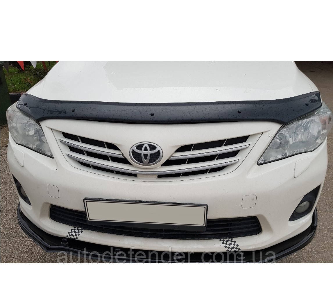 Дефлектор капоту мухобійка Toyota Corolla 2007-2012, Eurocap, STOCOR0712