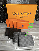 Мужской кошелек Louis Vuitton Кошелек Луи Витон с монограммой Брендовый кошелек Louis Vuitton