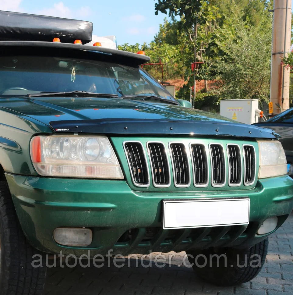 Дефлектор капоту (мухобійка) Jeep Grand Cherokee 1999-2004 WJ, Vip Tuning, JP01