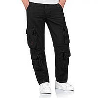 Штаны карго Surplus Airborne Slimmy Trousers Schwarz Gewas черные брюки карго (M)