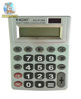 Калькулятор "Kadio" 8-ми зарядный 89221/KD-8138 G-Rich