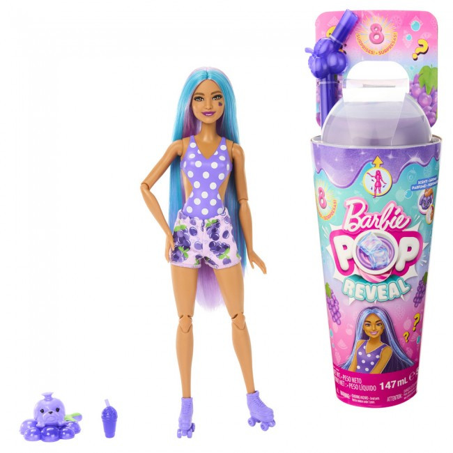Лялька Barbie Pop Reveal Барбі Соковиті фрукти Виноградна содова