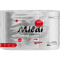 Туал. папір Mildi Pro Expert-6рул./50м 2шари целюл. білий (з тисненням та перфорацією) Кохавинка