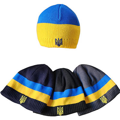 Шапка чоловіча зимова на флісі без закота