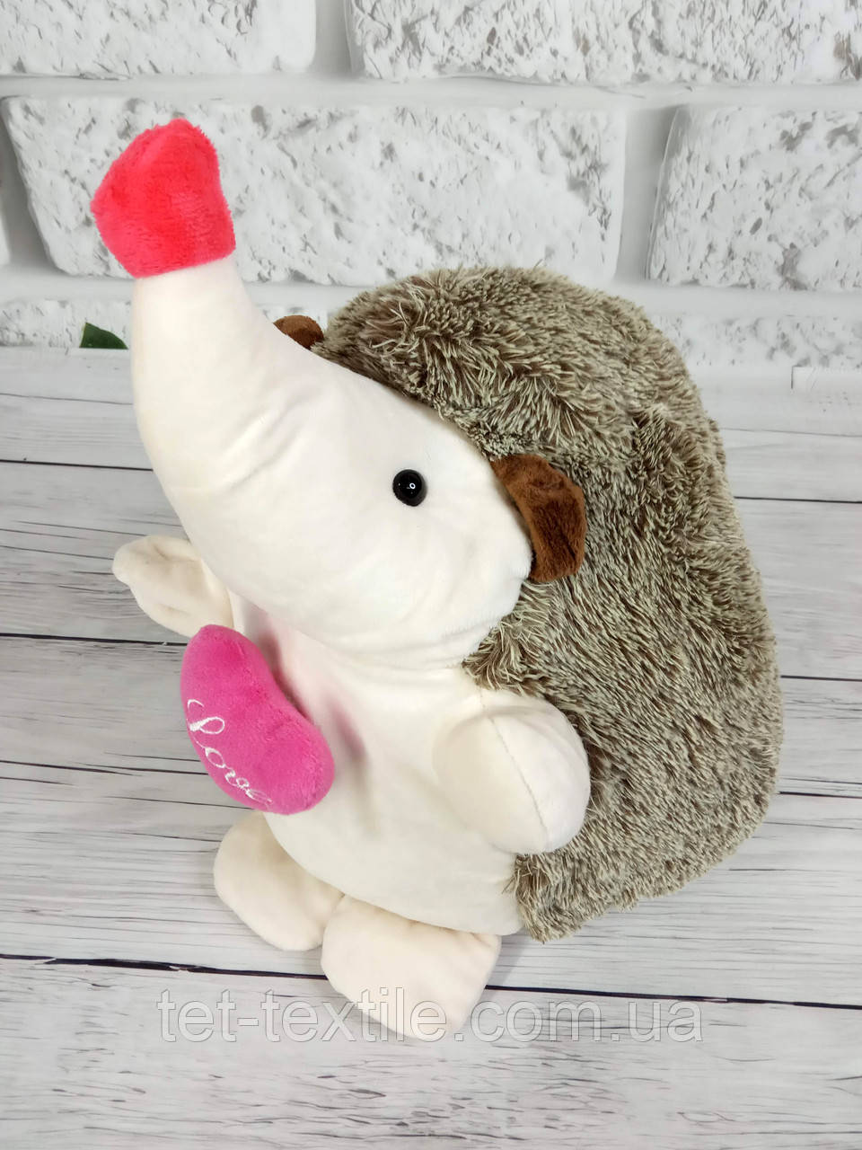 М'яка іграшка з пледом усередині, Їжачок, молочний