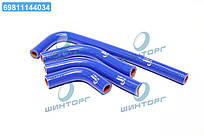 Патрубки обигривача ГАЗ 3302 (дв.402) (компл. 4 шт. силикон) (TEMPEST) TP.1393 UA60