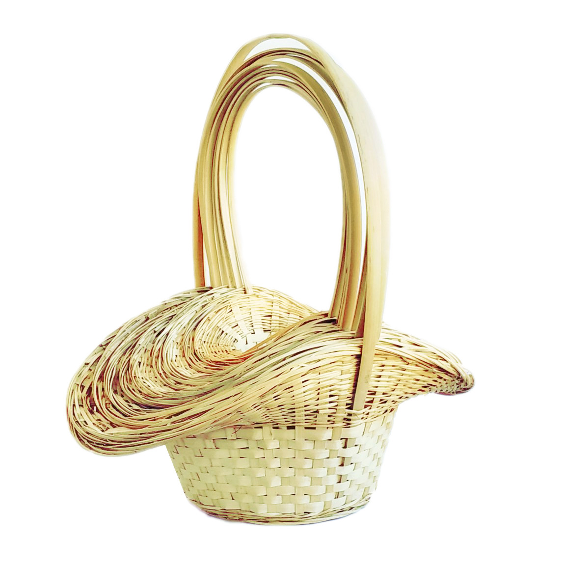 Кошики з лози, набір натуральний, 10 шт (27H664) 45х45 см, фото 1