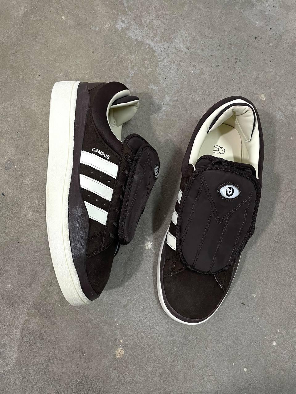 Кросівки чоловічі коричневі Adidas Campus x Bad Bunny Brown Cream (14136), фото 1