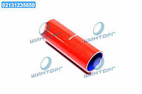 Патрубок радиатора Супер МАЗ нижний (СИЛИКОН красный, D=60 мм., L=180 мм.) 6422-1303025-01 UA60