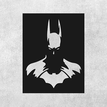 Панно декоративне картина на стіну Бетмен LED підсвітка 400х500 acr-p000157, фото 1