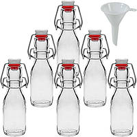Набор стеклянных бутылок Viva с откидной крышкой 100млx5шт (B00B70WLHW) 3247