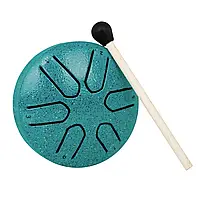 Overtone Steel Tongue Drum 3 Inch 6-Tone Green