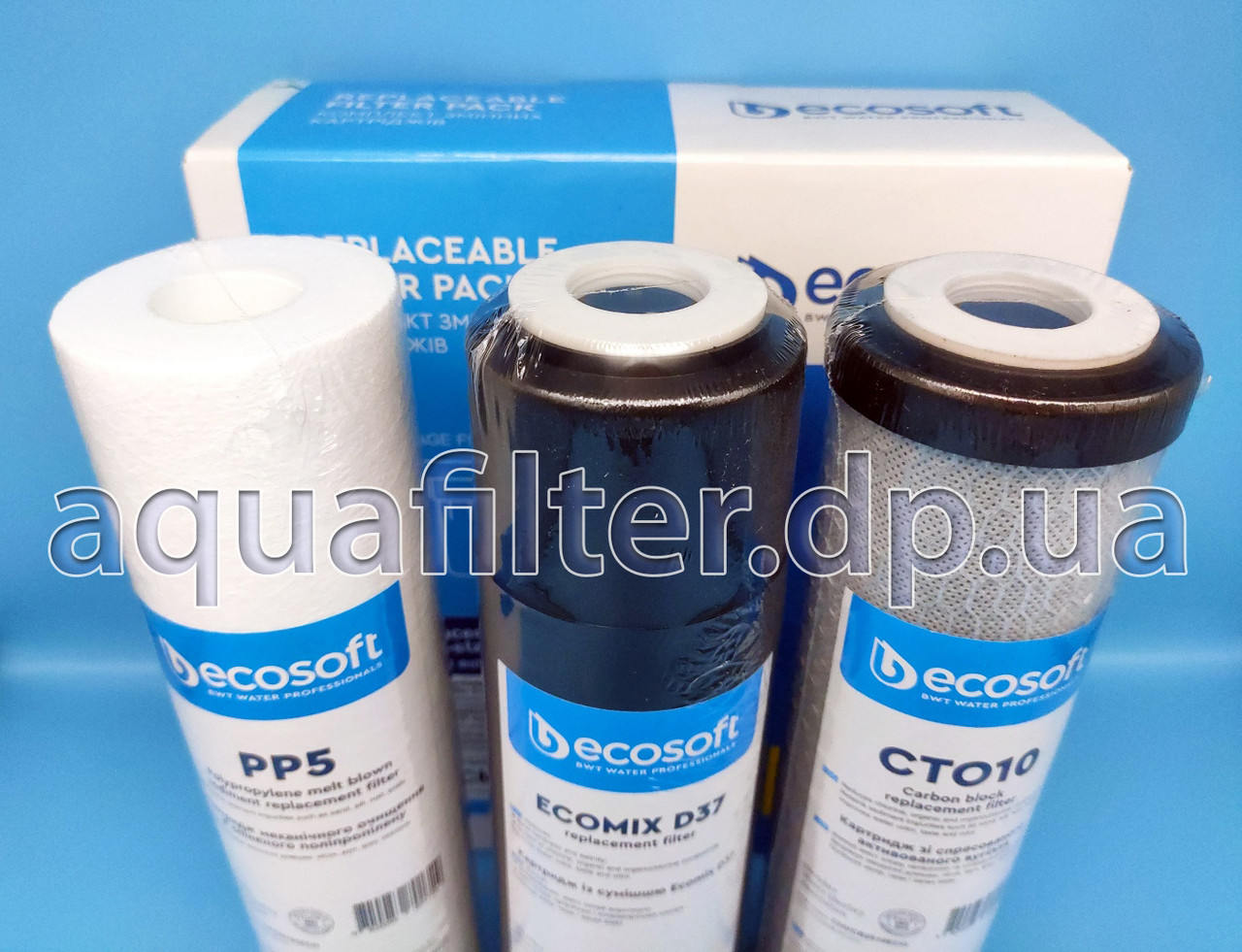 Комплект картриджей Ecosoft Экософт для тройного фильтра (2 шт.) - фото 7 - id-p2016916953