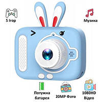 Дитячий фотоапарат X900 Rabbit, blue