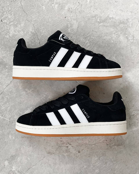 Adidas Campus Black White Winter Fur 14207