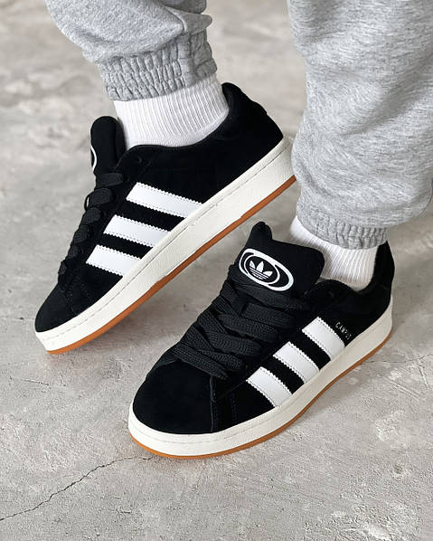Adidas Campus Black White Winter Fur 14207