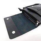 Чоловіча сумка з клапаном і довгим ремінцем 22*25 см штучна шкіра Cans Коричневий, фото 3