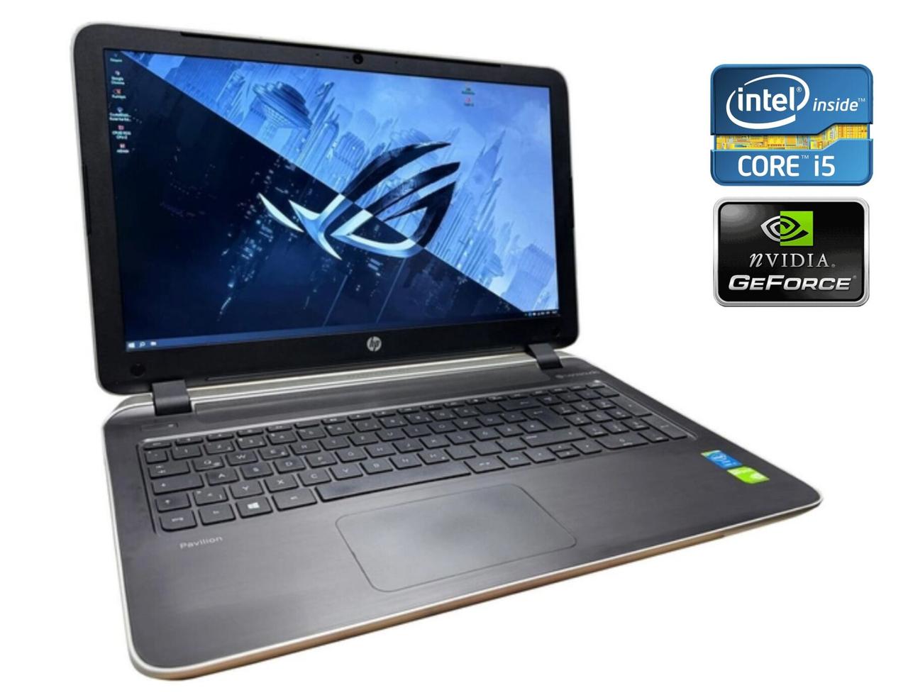 Ноутбук HP Pavilion 15-p072ng/ 15.6" (1920x1080)/ Core i5-4210U/ 12 GB RAM/ 256 GB SSD/ GeForce 840M 2GB
