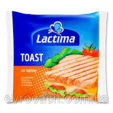 Сир плавлень Lactima тостовий 35% скібочками, 130 г 10 шт.