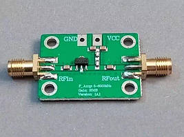 Модуль підсилювача радіосигналів 5-6000 МГц, посилення 20 дБ, широкосмуговий, з низьким рівнем шуму