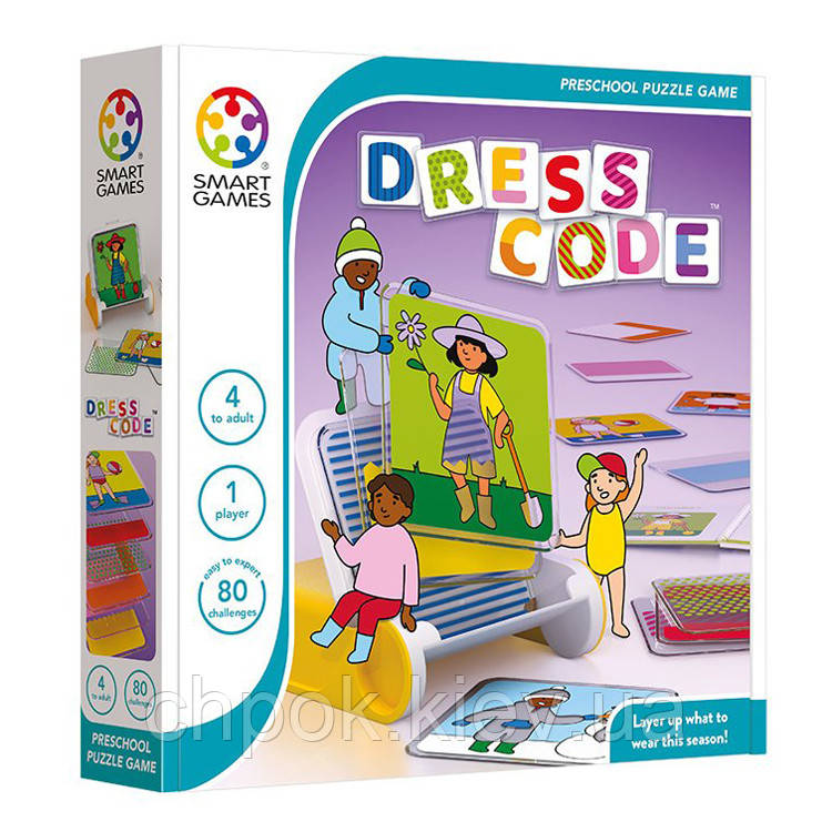 Настільна гра Дрес-код (Dress Code) ENG + правила УКР. Smart Games (SG 080)