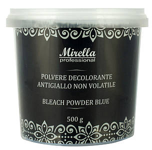 Освітлювальна синя антижовта пудра для волосся 500 г, Mirella Professional Blue Bleach Powder