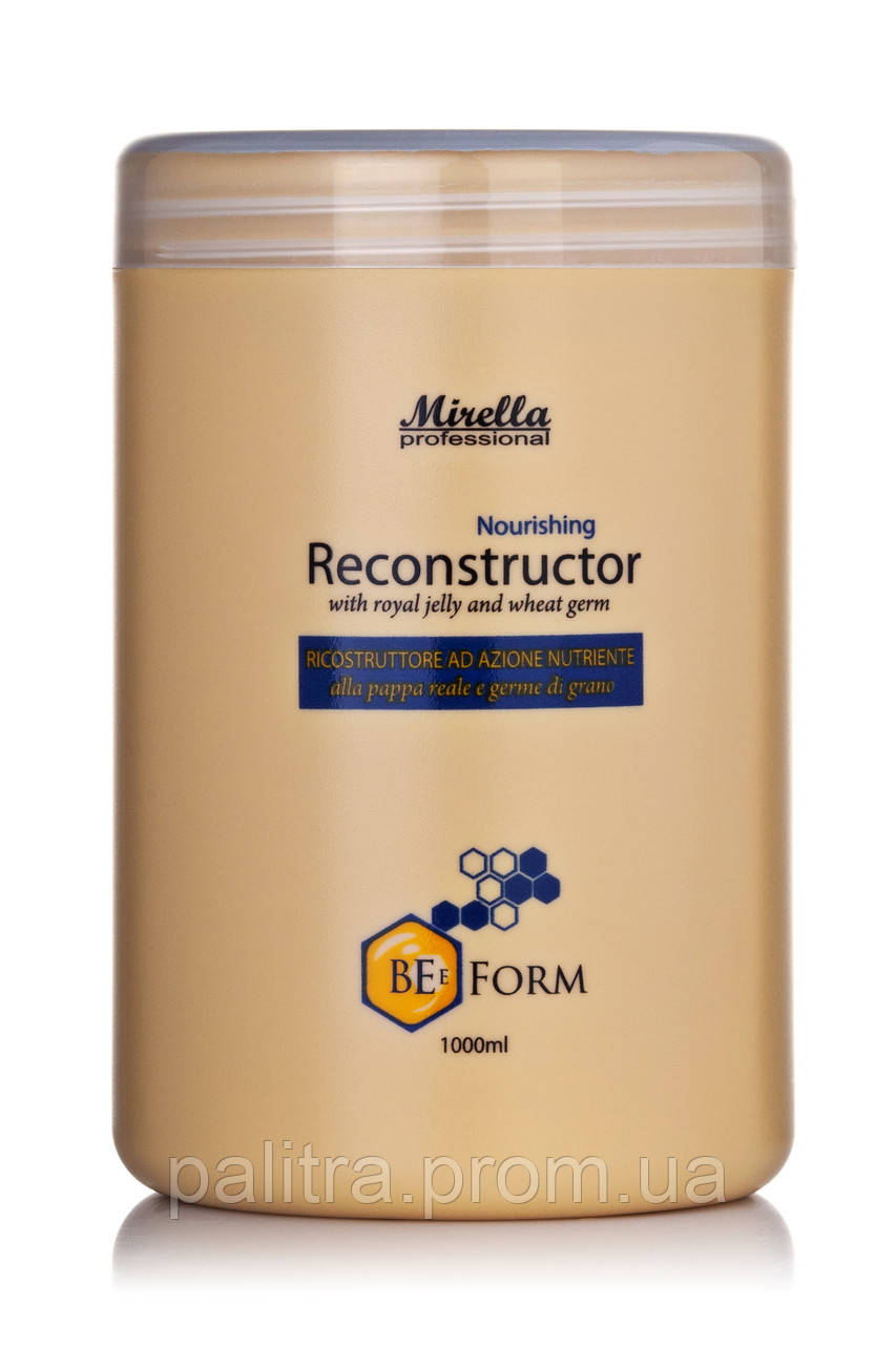 Відновлювальний крем-кондиціонер для пошкодженого волосся з маточним молочком 1000 мл, Mirella BeeForm