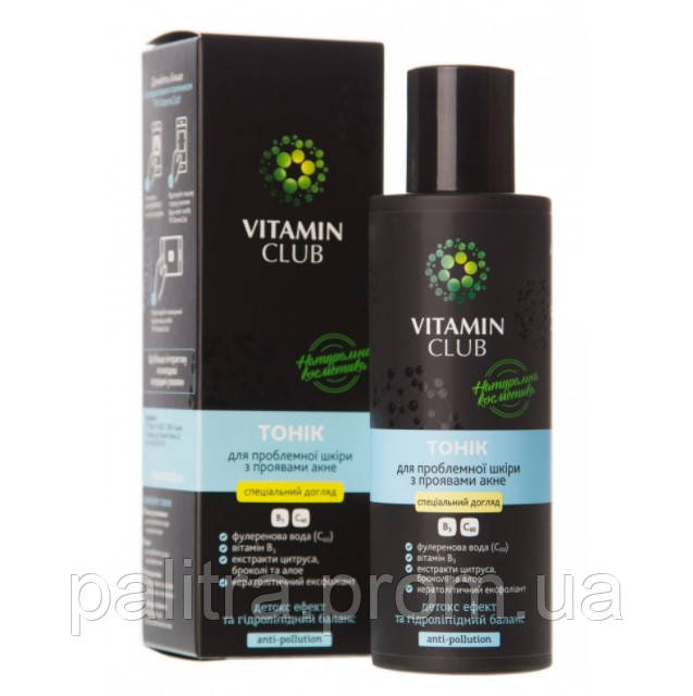 Тонік для проблемної шкіри з проявами акне Vitamin Club 150 мл