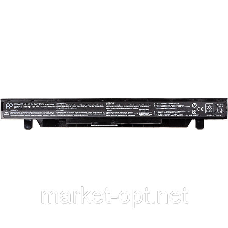 Акумулятор PowerPlant для ноутбуків ASUS FX-PLUS (A41N1424) 15V 2600mAh