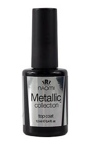 Закріплювач для гель-лаку Gel Polish Metallic Collection Top Coat 12 мл, Naomi