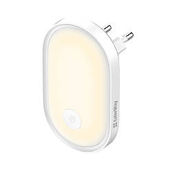 Світильник-нічник ColorWay Nightlight white (CW-NL08-W), 3500K, 30lm, пам'ять яскравості, ульранизьке