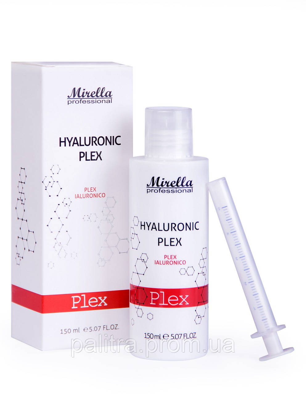 Гіалуроновий PLEX для відновлення волосся 150 мл, Mirella