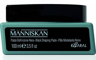 Тонуюча моделююча паста "Чорний макіяж" для укладання волосся 100 мл Manniskan, Kaaral