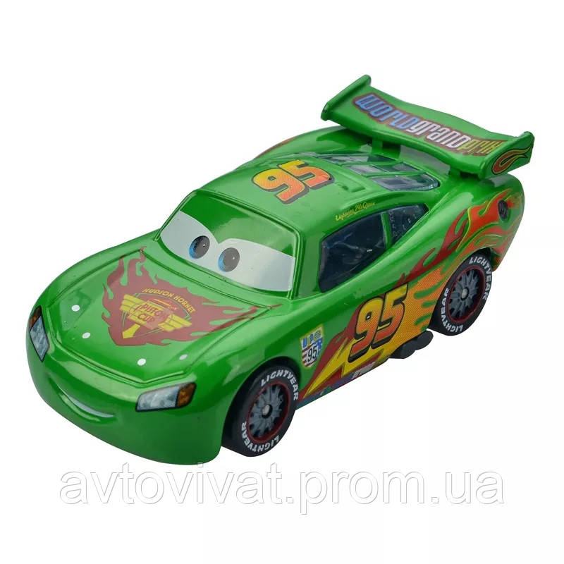 Машинка Молния Маквин 2.0 Green из мультика Тачки пиксар мф Cars Pixar ...