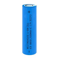 Акумулятор літій-іонний (3,7V, 2500mAh) Westinghouse ICR 18650-2500mAh, 1С