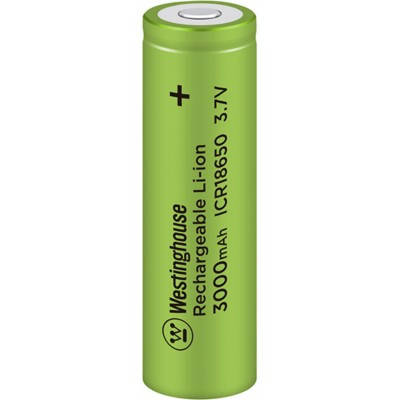 Акумулятор літій-іонний (3,7V, 3000mAh) Westinghouse ICR18650-3000, фото 2