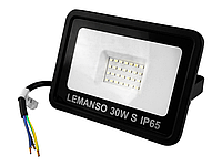 Прожектор светодиодный Lemanso LMPS16-30 с микроволновым датчиком движения 30W 2000Lm 6500K IP65